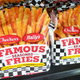 Checkers and Rally's famous seasoned fries in frozen section at grocery store